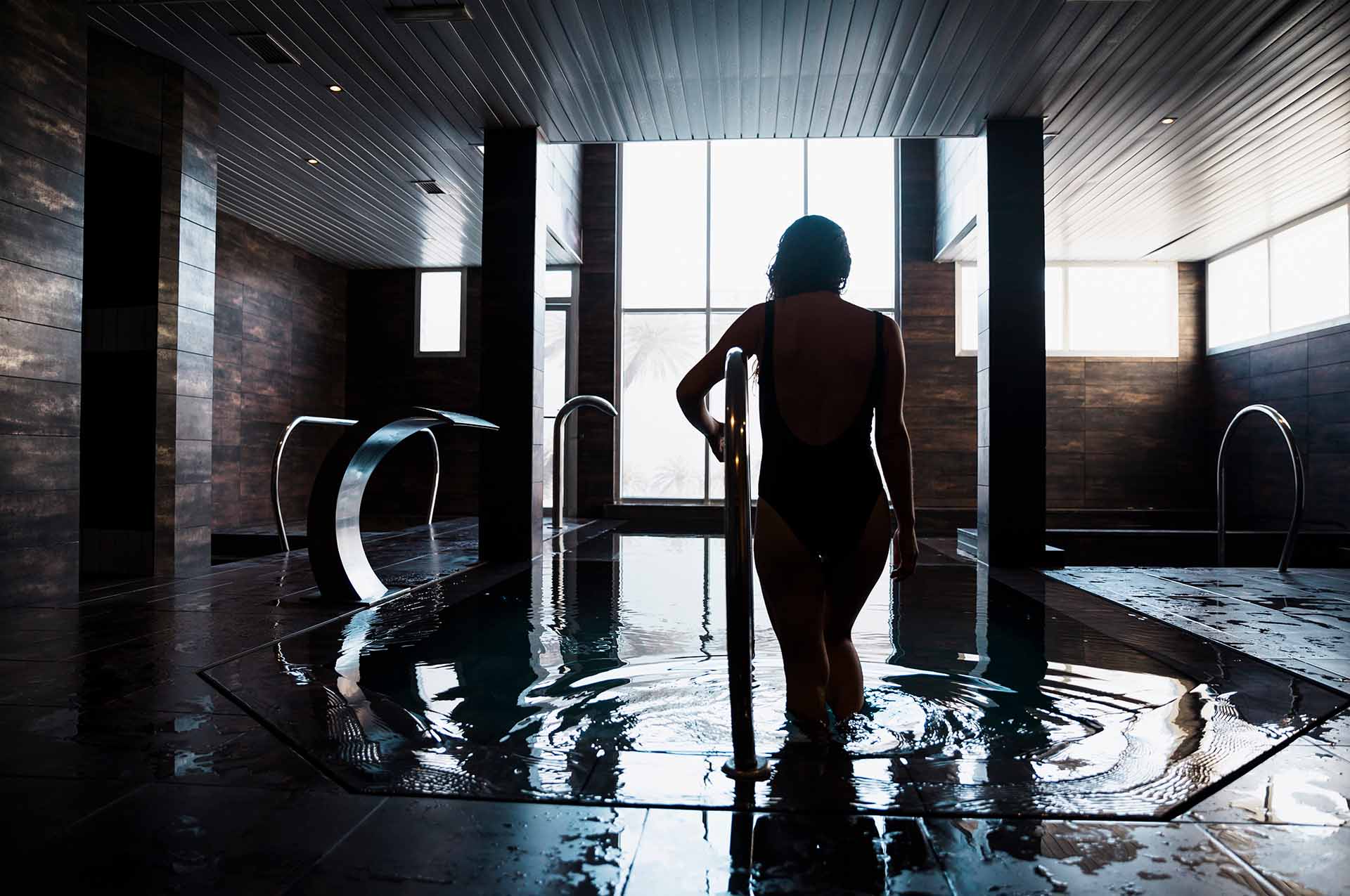 Photographie immobilière d'un hôtel avec spa jacuzzi privatif